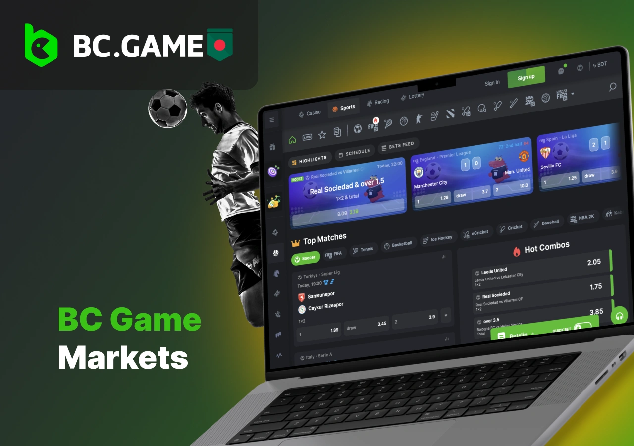 Sporting events on the BC Game platform